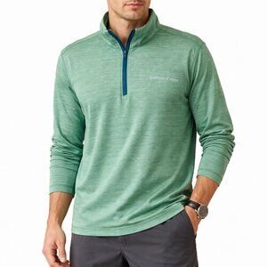 Vineyard Vines Men's On-the-go Sankaty Performance Quarter Zip Sweater -Size 3XT